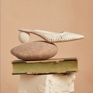 • sold • CULT GAIA • white alia mules •